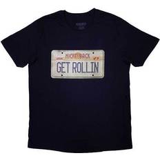 Sølv - Unisex T-shirts Nickelback Unisex T-Shirt: License Plate Nickelback