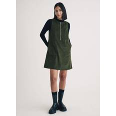 Organic Cotton Dresses Nobody's Child Homerton Corduroy Pinafore Dress, Green