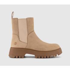 Natural - Women Chelsea Boots Timberland Womens Cora Valley Chelsea Boots Light Beige Nubuck Natural