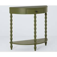 John Lewis Bobbin Half Moon Olive Console Table