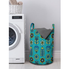 Turquoise Laundry Baskets & Hampers East Urban Home Laundry Bag 19.23 H x 12.99 W in Blue/Green/Yellow