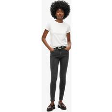 Superdry Dam Jeans Superdry Midjejeans Ekologisk Bomull Vintage - Svart