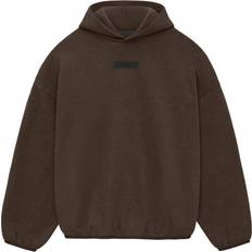 Fear of God Tops Fear of God Essentials Mens Heather Wood Cotton-blend Hoody