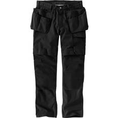 Carhartt Men's Steel Multi-Pocket Cargo Work Trousers in Black, L30, Cotton Charlies