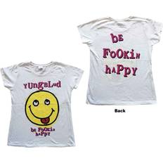 Yungblud Ladies T-Shirt: Raver Smile (Back Print) Yungblud