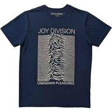 Joy Division Unisex T-Shirt Unknown Pleasures FP - Denim Blue