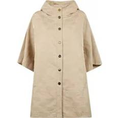 Woman - Yellow Coats Max Mara Monogram Cape Poncho beige One