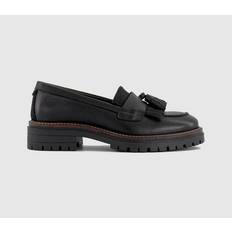 Barbour Women Low Shoes Barbour Womens Dolores Tassel Trim Loafers Black