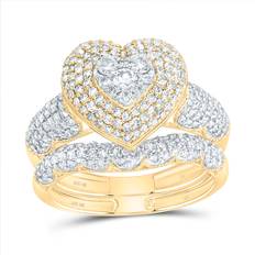 Diamond - Women Jewellery Sets 1.2 CTW Diamond NK Fashion Heart Bridal Set