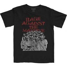 Unisex T-Shirt Crowd Mask - Black