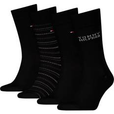 Tommy Hilfiger Herre Strømper Tommy Hilfiger Men Classic Socks Tin Giftbox - Black