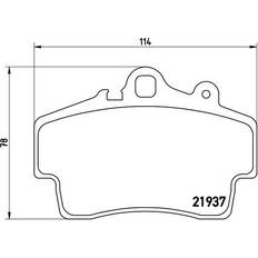 Bromsfriktion Brembo P 65 007 Bromsbeläggsats 4 Delar