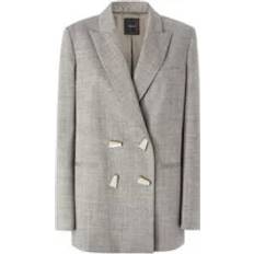 Donna - Grigio Blazer Pinko Giacca doppiopetto Elice grigia da donna