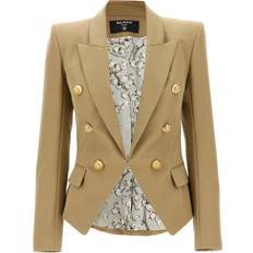 Beige - Mujer Blazers Balmain Balmain-Chiocciola Blazer And Suits Beige-Donna