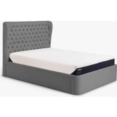 Tempur Beds & Mattresses Tempur Button Ottoman Storage Upholstered Bed Frame Double
