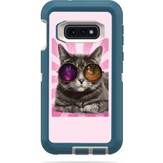 MightySkins OTDESG10E-Galaxy Cat Skin for Otterbox Defender Samsung Galaxy 10E Galaxy Cat