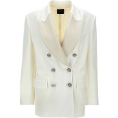 Wit Blazers Pinko Blazer Élégant Avec Broche - White