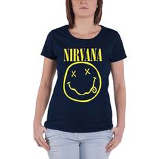 Yellow T-shirts Nirvana short sleeves r500z