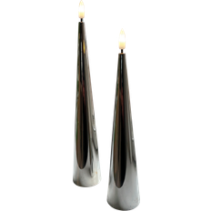Veli Line Lysestager, Lys & Dufte Veli Line Stage Lys Forkromet Sølv Plast LED Timer IP20 Lysestage