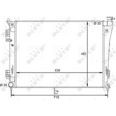 Kühlsysteme NRF 59092 Motorkühlung 640 mm