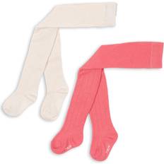 Återvunna material Strumpbyxor Barnkläder Konges Sløjd Strumpbyxor 2-pack Beige/Rose 116/122 Strumpbyxor