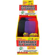 B&Q Pest Control B&Q Set Of 2 Telescopic Fly Swatter Handle Extendable Catcher Swat Bugs Wasp - One Size