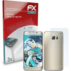 atFoliX 3x protective film for samsung galaxy s6 edge plus clear&flexible