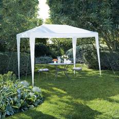 B&Q Pavilions & Accessories B&Q Suhali White Rectangular Gazebo Tent 2.4 M (W) 3 M - One Size