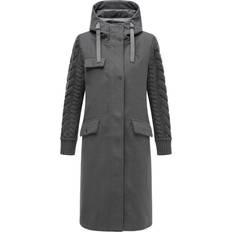 Navahoo Wintermantel Knit Babe für Damen Schwarz
