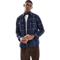 Only & Sons Marinblårutig overshirt arbetarstil