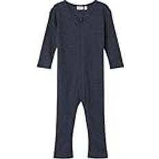 Pyjamasar Barnkläder på rea Name It Ullpyjamasdräkt Rib NmmWossa Ombre Blue år (92) Pyjamasdräkt