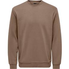 Brune - Collegegensere Only & Sons Onsconnor Sweatshirt