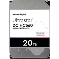 Western Digital WD Ultrastar DC HC560 0F38755 20TB Hard Drive 512MB Cache 7200 RPM SATA 6.0Gb/s 512E SE NP3 3.5' Internal HDD (WUH722020ALE6L4)
