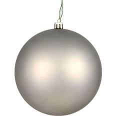 Vickerman N592025DMV 8 in. Limestone Matte Ball with UV Drilled Cap - Pack of 12 Christmas Tree Ornament