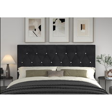 Headboards Home Design Concetta Upholstered - Black (Queen) Headboard