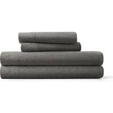 Textiles Becky Cameron Ultra Soft 4 Piece Cotton Jersey Knit Set + 1 Fitted + 1 Pillowcase - Multi Color Bed Sheet Gray (243.84x)