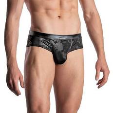 Manstore m2115 cheeky brief mens underwear slips high cut male black camouflage