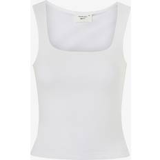 Gina Tricot Linne Basic Square Tanktop Vit