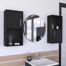 Wood Bathroom Mirror Cabinets DEPOT E-SHOP (DE-MLW10152) 2pcs