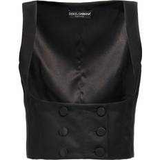 Dolce & Gabbana Outerwear Dolce & Gabbana Silk Blend Duchesse Tuxedo Vest