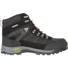 Mountain warehouse Mens Storm Extreme Suede Waterproof Hiking Boots (Black)