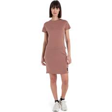 Merinould Kjoler Icebreaker Women's Merino IB X TNF Dress Kjole pink/brun