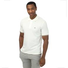 C.P. Company Solid Colour Tops C.P. Company Logo-Patch Piquet Polo Shirt - Men - White