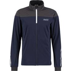 Swix Jackets Swix Men's Lightweight Wind-Resistant Softshell Cross Jacket Dark Navy