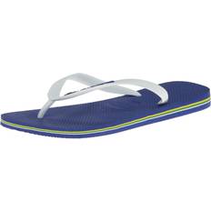 Rubber Shoes Havaianas Men's Brazil Logo Flip Flop Sandal, Marine Blue, 11-12