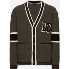 Dolce & Gabbana Cardigans Dolce & Gabbana Wool Fisherman's Cardigan Green