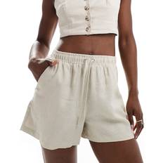 NA-KD Beige Hørshorts Neutral