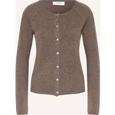 Rosemunde Wool & Cashmere Cardigan Kvinde Brown Grey Mel Cardigans Cashmere hos Magasin