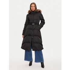 Guess Woman Outerwear Guess Black Polyester Jackets & Coat - Black