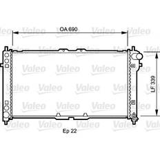 Mangueras de refrigerante Valeo Radiador Aluminio 731472